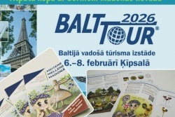 Atpūtas un ceļojumu piedāvājumi 04.02.2026 - 07.02.2026 Madona tūrisma izstādē “Balttour 2026" Madonas TIC